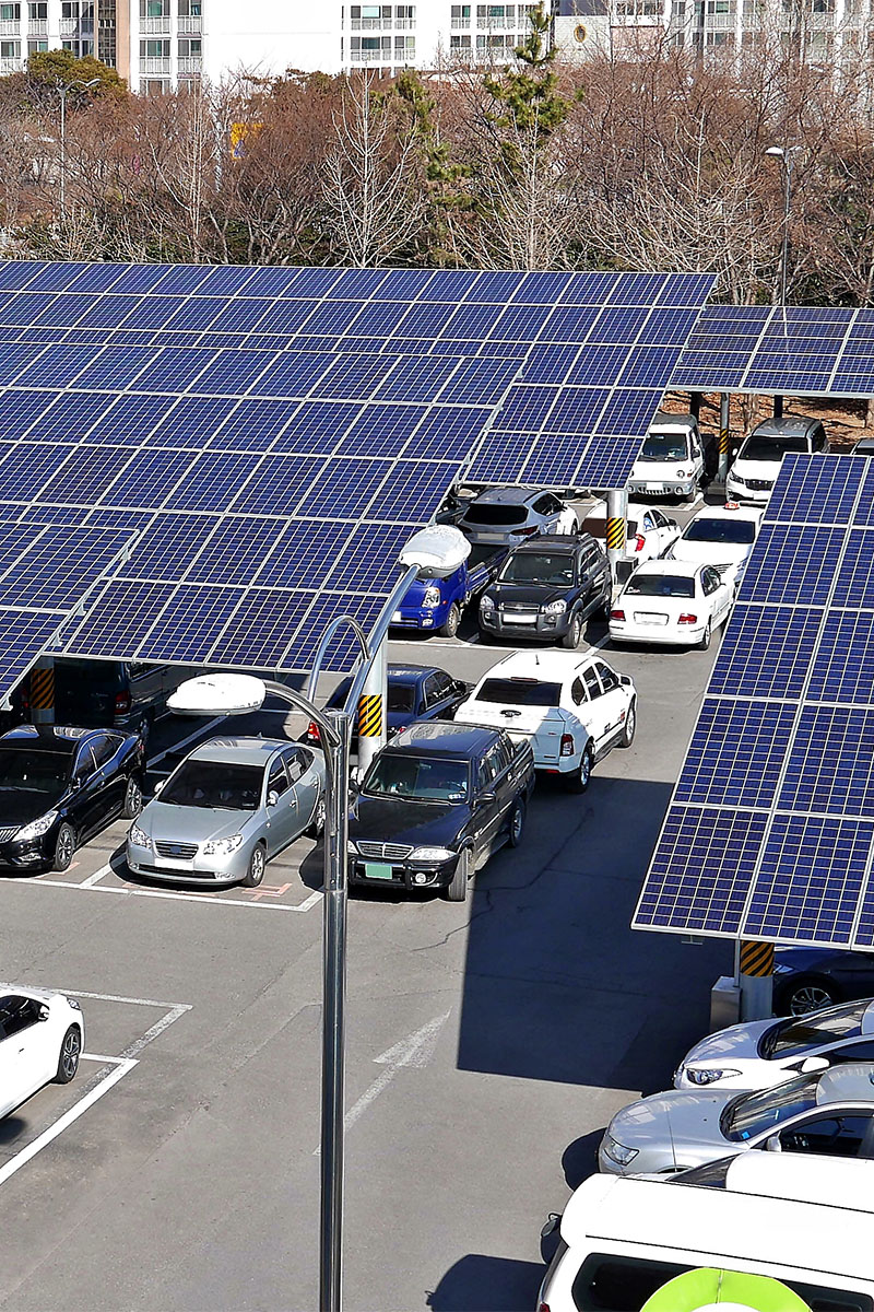 Installation sur parking extérieur